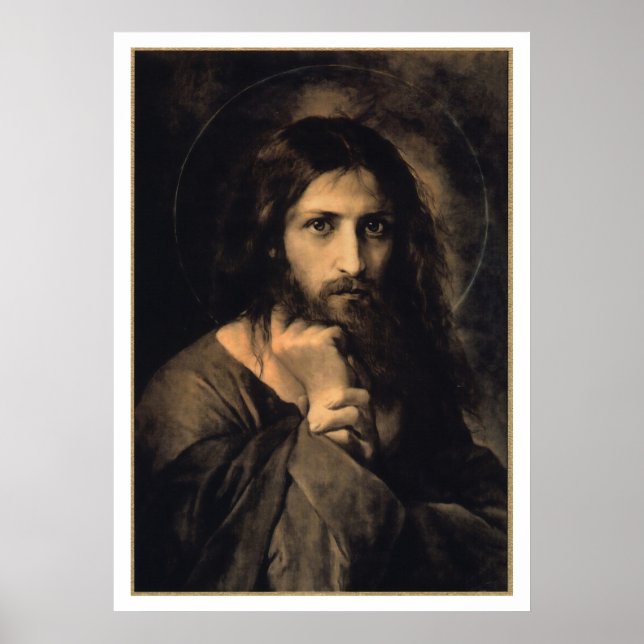 Poster Imagem Devocional de Cristo (Frente)