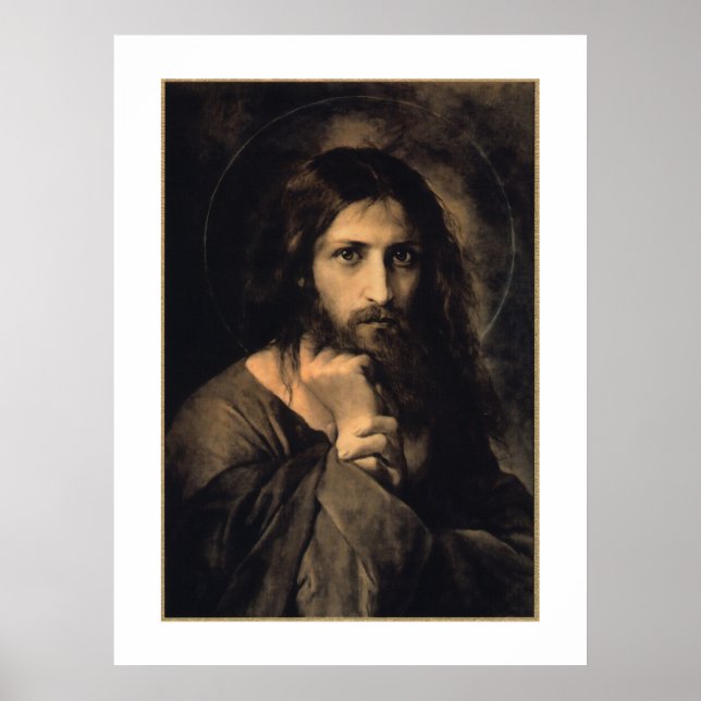 Poster Imagem Devocional de Cristo (Frente)