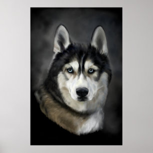 Poster Imagem digital deslumbrante e siberiana