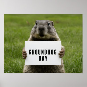 Poster Imagem do dia do Groundhog