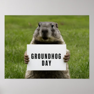 Poster Imagem do dia do Groundhog
