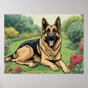 Poster imagem do german shepherd