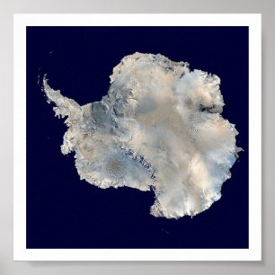 Poster Imagem do satélite da Antártica