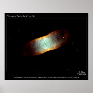 Pôster Imagem do Telescópio Hubble IC 4406 da Nebulosa Pl