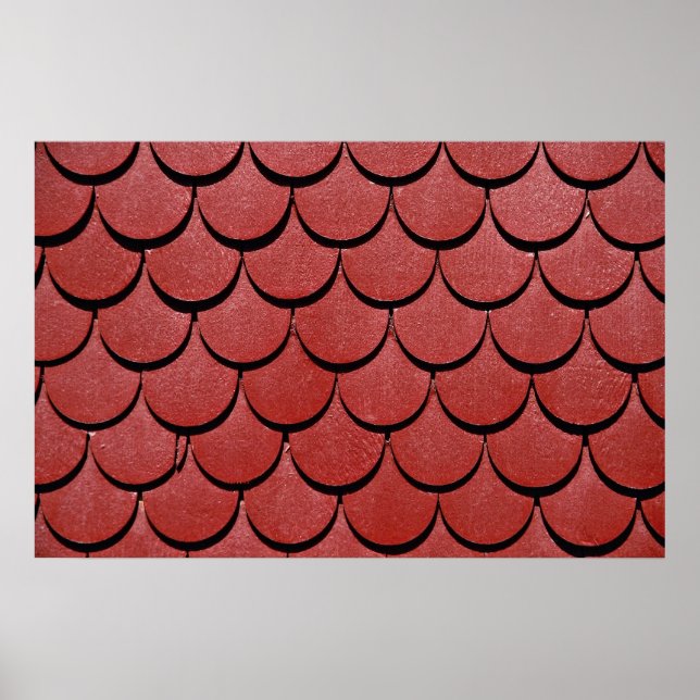 Poster Imagem do telhado Vermelho, Suiça (Frente)