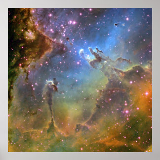 Pôster Imagem em campo alargado da Nebulosa da Águia