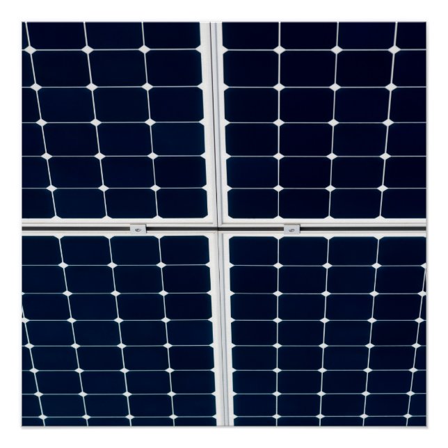 Pôster Imagem engraçada de um painel de energia solar (Frente)