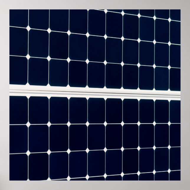 Pôster Imagem engraçada de um painel de energia solar (Frente)