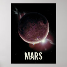 Imagem espacial 3d do planeta vermelho Mars