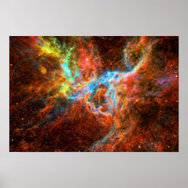 Poster Imagem espacial da formação de estrelas da Nebula