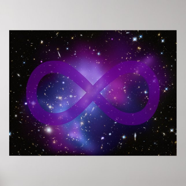 Poster Imagem Espacial Roxa (Frente)