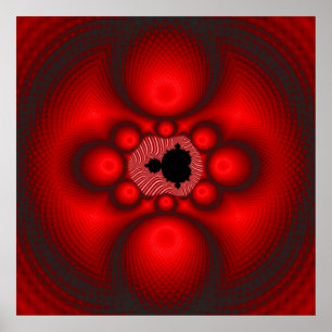 Poster Imagem Fractal de Mandelbrot Fantasia
