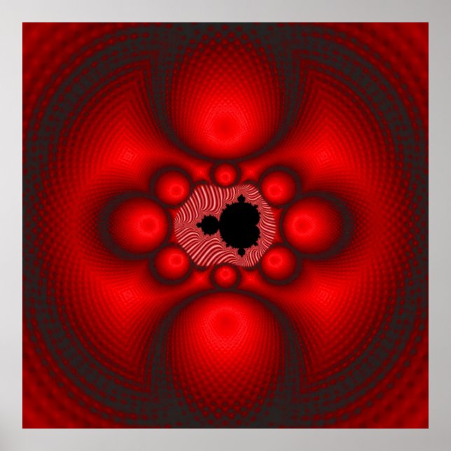 Poster Imagem Fractal de Mandelbrot Fantasia (Frente)