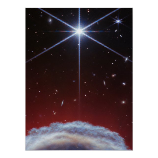 Pôster Imagem JWST da Nebulosa de Horsehead (Frente)