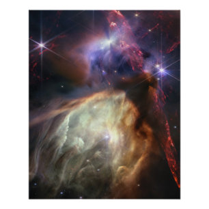 Pôster Imagem JWST de estrelas Rho Ophiuchi