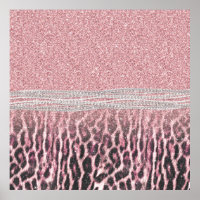 Imagem Luminosa Cinzenta Cor-de-Rosa com Leopardo