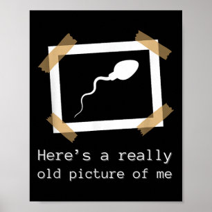 Poster Imagem Muito Antiga Minha Humor Negro Engraçado E