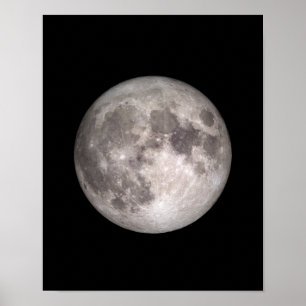 Poster Imagem NASA da lua de cheio