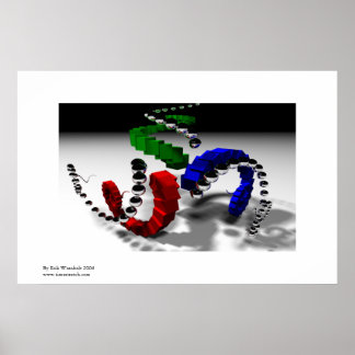 Poster Imagem Rastreada Repetitiva Tripla Espiral