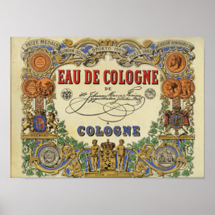 Pôster Imagem Romântica de Perfume Parisiense 1868