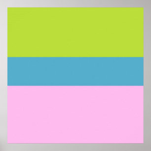 Poster imagem três cores arte