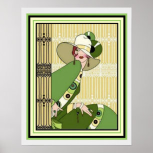 Poster Imagem vibrante Deco Fashion Ad 16 x 20
