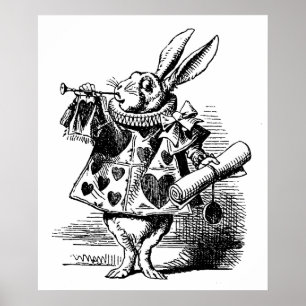 Poster Imagem vítrea Alice no País das Maravilhas