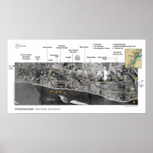 Pôster Imagens da Batalha de Estalinegrado na Segunda Gue