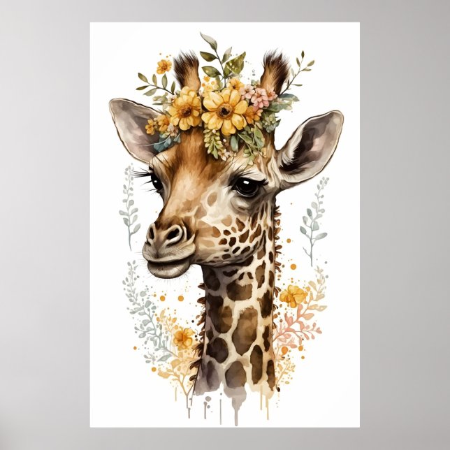 Poster Imagens de Viveiros: Girafa (Frente)