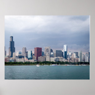 Poster Imagens do Skyline de Chicago impressionantes