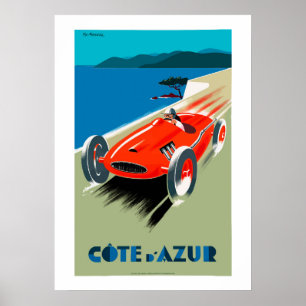 Poster Imagens Estéticas Vintage Imputadas Por Carro