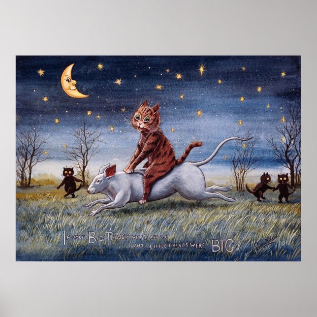 Poster Imaginação de Gato, Louis Wain (Frente)