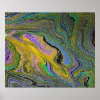 Poster Imagination 2 Vibrant Geode Abstract Art Print