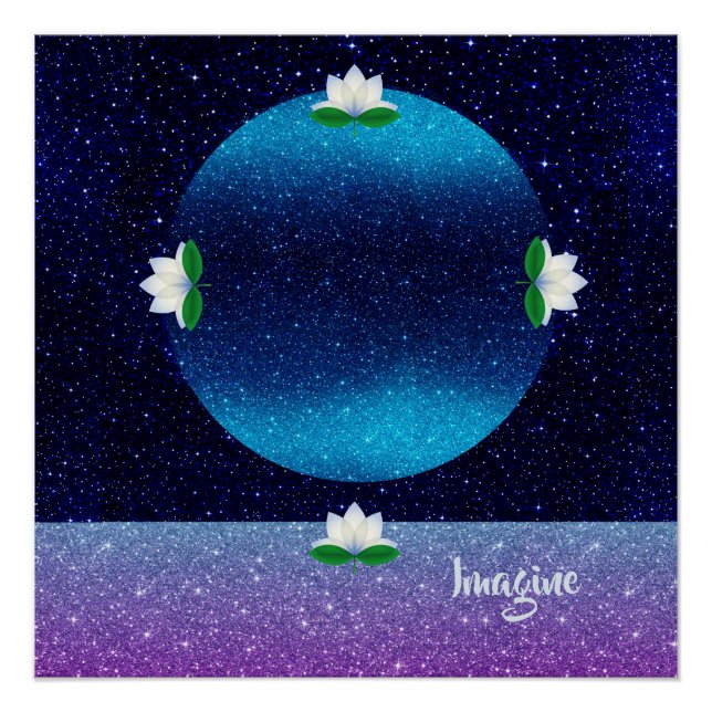 Pôster Imagine - Além do seu horizonte (Frente)