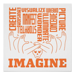 Pôster Imagine - Design ASL