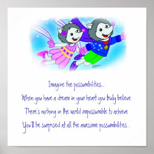 Poster "Imagine o Possumbilities "