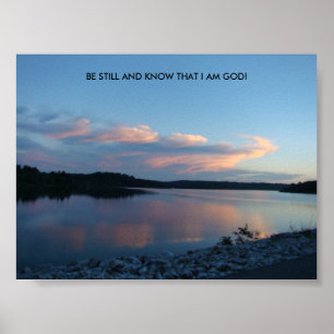 Pôster Imediatamente depois das reflexões do por do sol