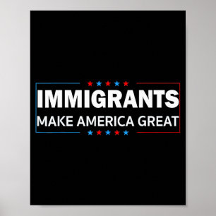 Poster Imigrantes Fazem a América Grande