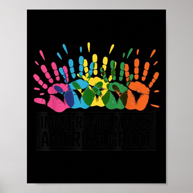 Poster Imigrantes fazem Excelente na América (Frente)