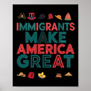 Poster Imigrantes fazem o Excelente americano celebrar a