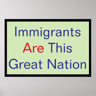 Poster Imigrantes SÃO esta Grande Nação