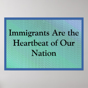 Poster Imigrantes São o Nosso Coração
