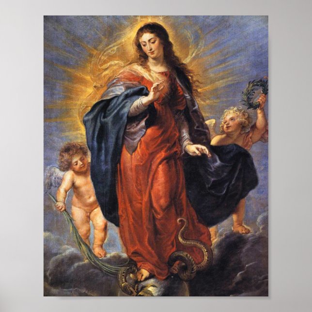 Poster Immaculate Conception - Peter Paul Rubens (Frente)