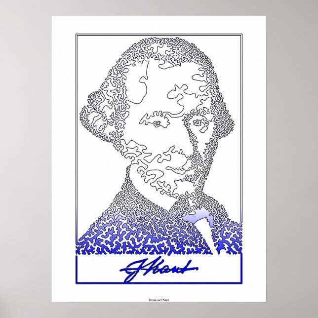 Pôster Immanuel Kant. Fundador da filosofia alemã. [002] (Frente)