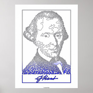 Pôster Immanuel Kant. Fundador da filosofia alemão. [002