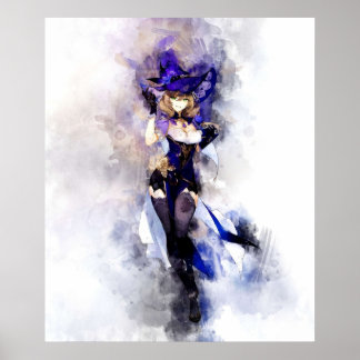 Poster Impacto de Genshin - Lisa