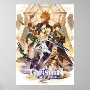 Poster Impacto do Liyue Genshin