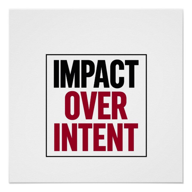 Pôster Impacto Sobre Intenção (Frente)