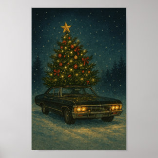 Poster Impala del 67 detta Baby Natalizia 