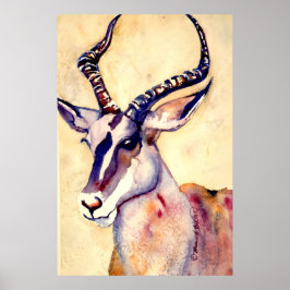 Poster Impala Watercolor